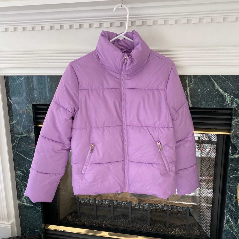 Zenana Lilac Puffer Jacket NWOT